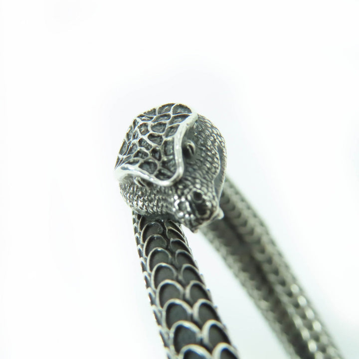 Great GUCCI bracelet Garden Snake Bangle Silver AG925 Women 18 577283