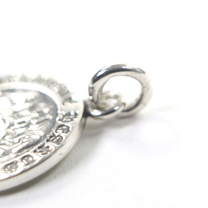 Great CHROME HEARTS Pendant top Angel Medal Charm V1 Silver 925 mens