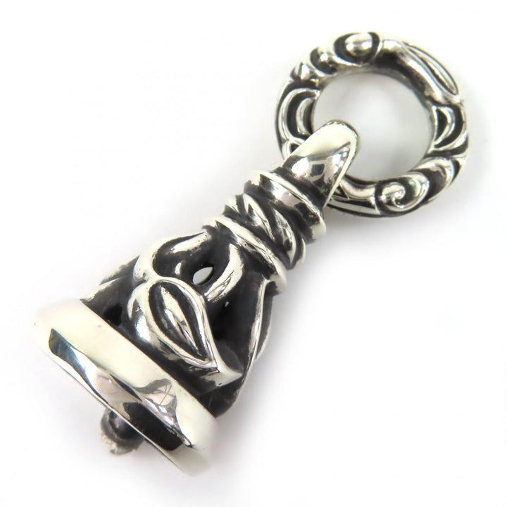 Great LEONARD KAMHOUT Pendant top Crane bell M necklace charm Silver 925 mens