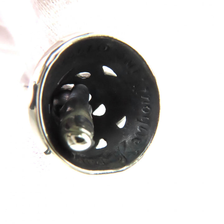 Great LEONARD KAMHOUT Pendant top Crane bell M necklace charm Silver 925 mens