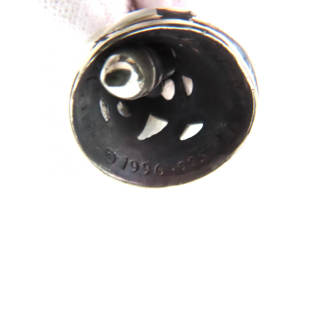 Great LEONARD KAMHOUT Pendant top Crane bell M necklace charm Silver 925 mens