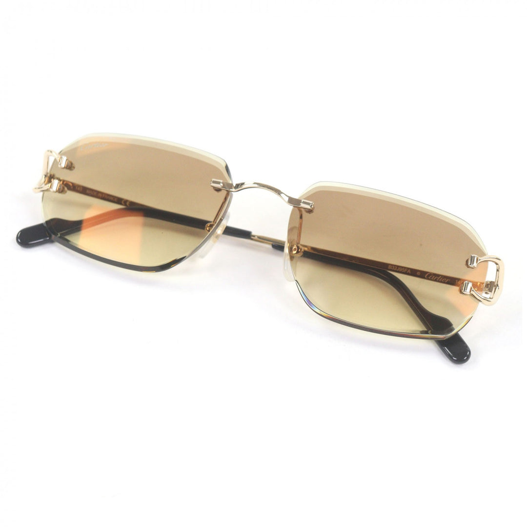 Excellent Cartier sunglasses gold mens CT0468S