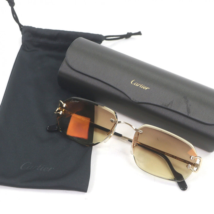 Excellent Cartier sunglasses gold mens CT0468S