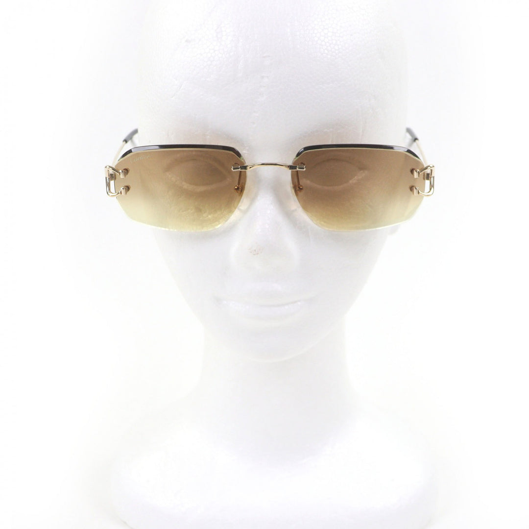 Excellent Cartier sunglasses gold mens CT0468S