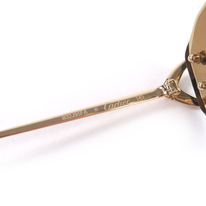 Excellent Cartier sunglasses gold mens CT0468S
