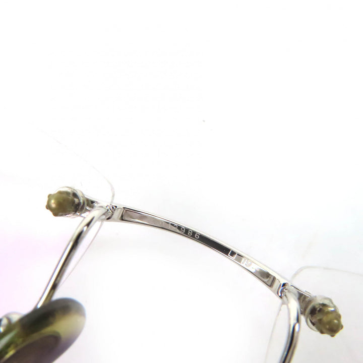 Great Cartier Glasses 2C Decor Two-Point Rimless Square black mens