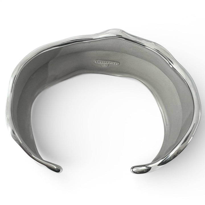 Excellent TIFFANY&Co. Bangle Leaf Cuff Silver 925 Women