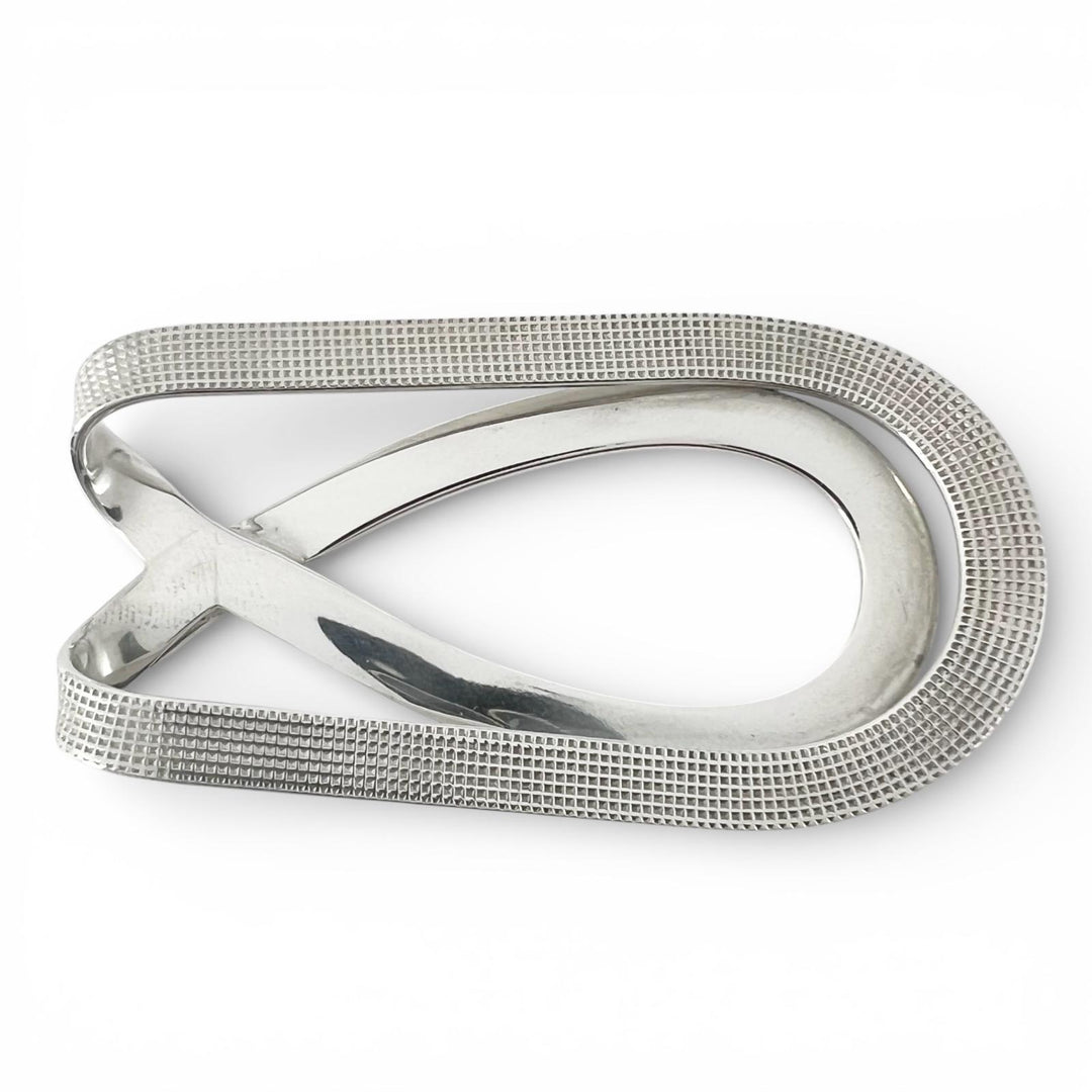 Great HERMES Money clip Belt motif Silver 925 mens