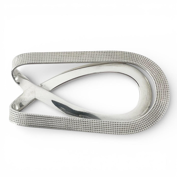 Great HERMES Money clip Belt motif Silver 925 mens