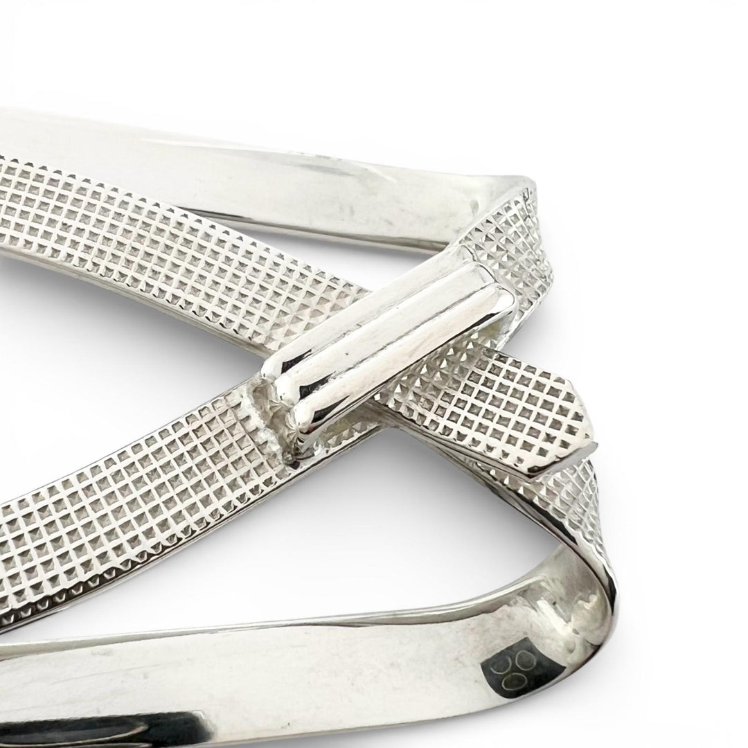 Great HERMES Money clip Belt motif Silver 925 mens