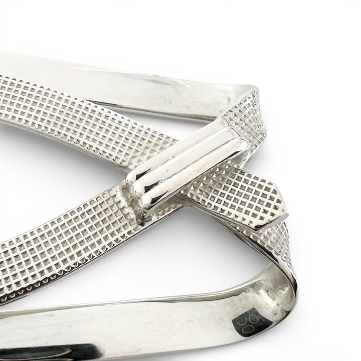 Great HERMES Money clip Belt motif Silver 925 mens