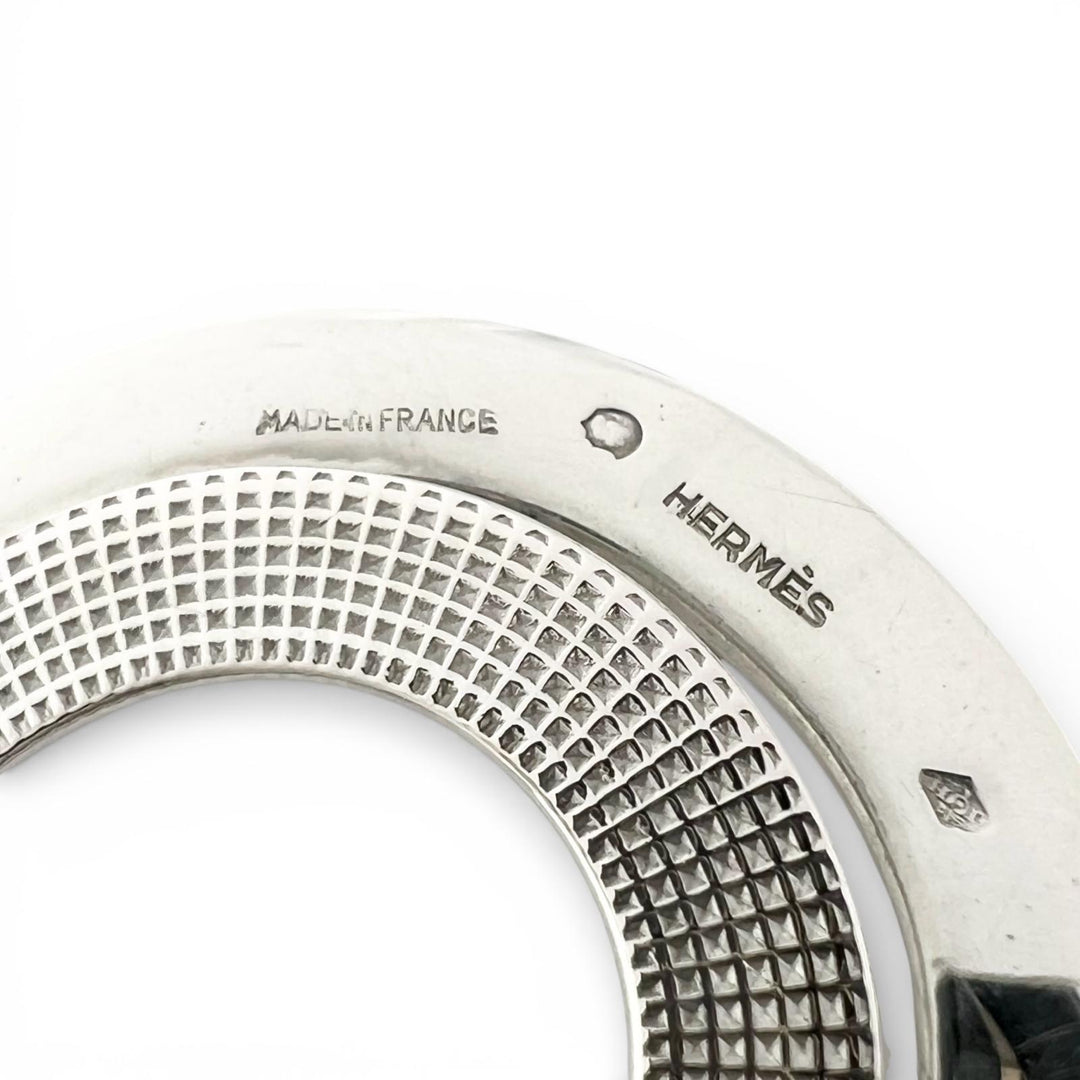 Great HERMES Money clip Belt motif Silver 925 mens