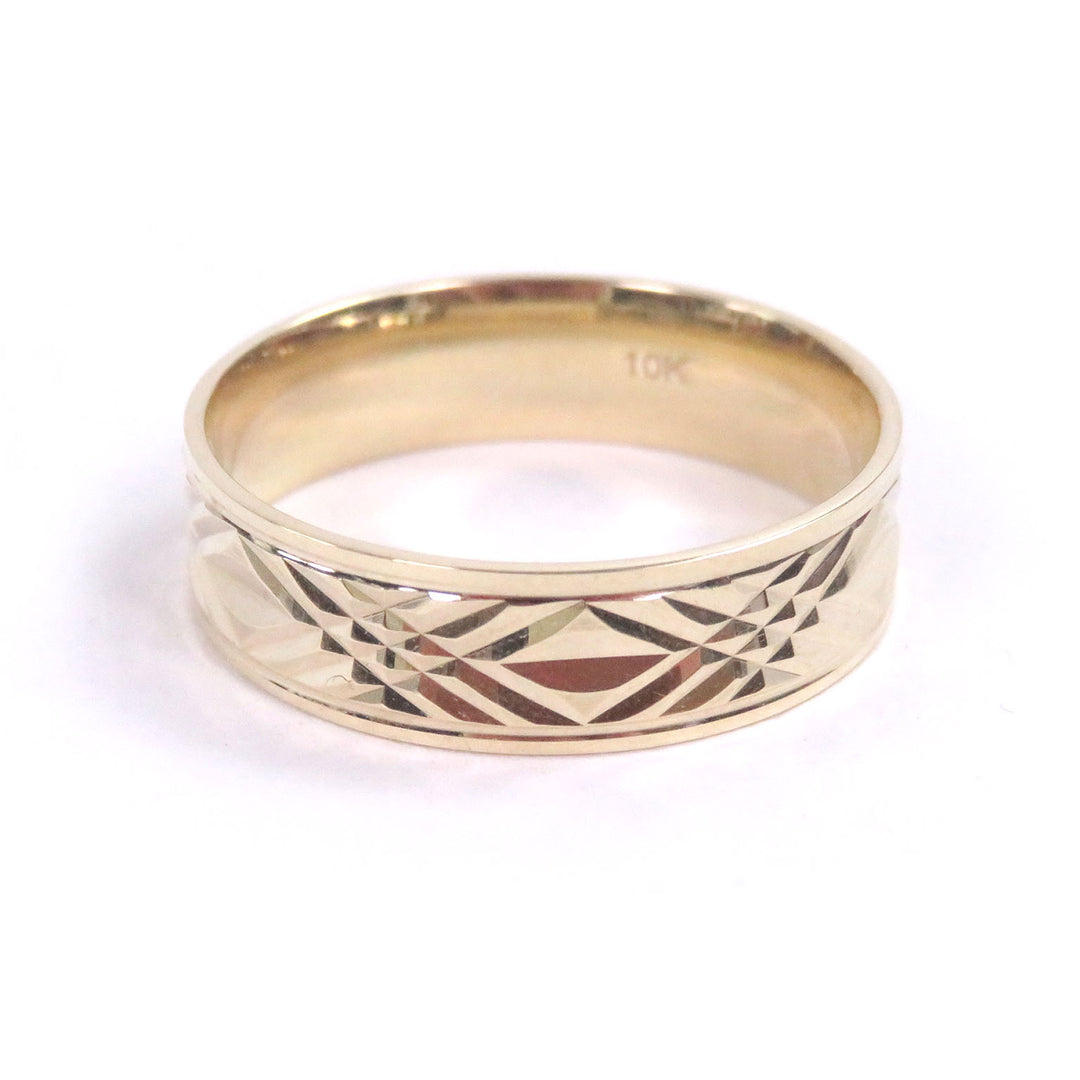 Excellent AVALANCHE Ring Yellow Gold 10K mens S22-50Y