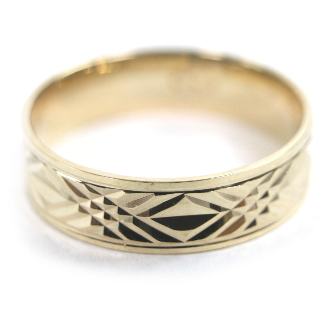 Excellent AVALANCHE Ring Yellow Gold 10K mens S22-50Y