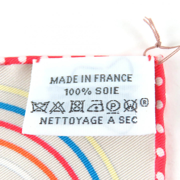 Pristine HERMES scarf VOLANTS Flying Boyfriend silk Women