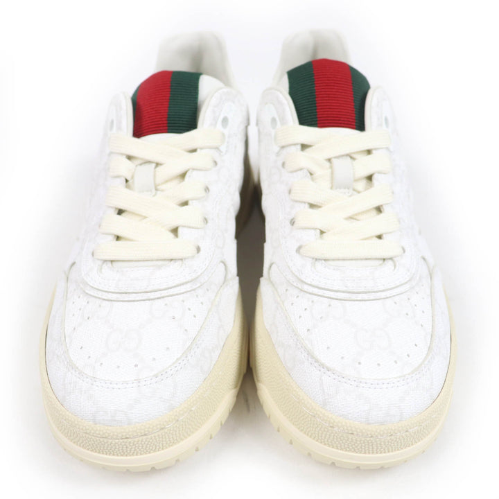 新品 GUCCI ローカットスニーカー ウェブライン ホワイト GGスプリーム レディース 36.5 816818