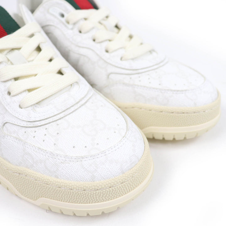 新品 GUCCI ローカットスニーカー ウェブライン ホワイト GGスプリーム レディース 36.5 816818