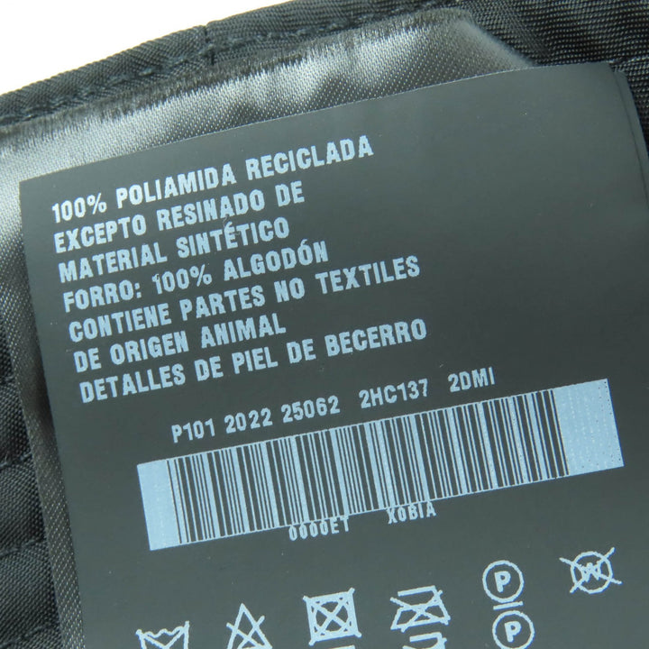 素晴らしいPRADA帽子 Re-Nylon トライアングル ロゴ付き ブラック レディース M 2HC137