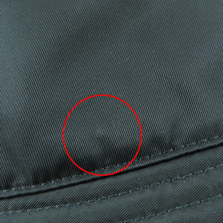 素晴らしいPRADA帽子 Re-Nylon トライアングル ロゴ付き ブラック レディース M 2HC137