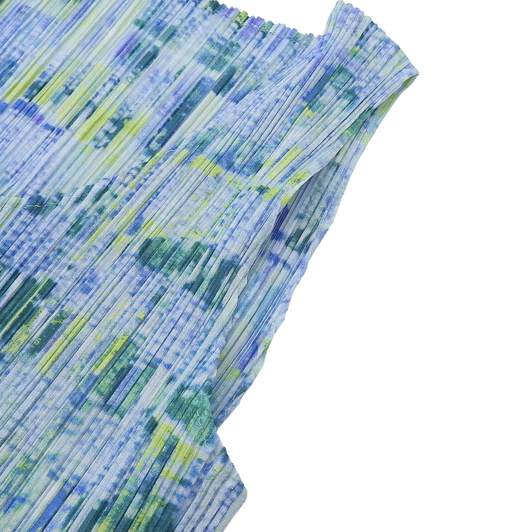 PLEATS PLEASE ワンピース ブルーグリーン ポリエステル レディース 4 PP12-JH371
