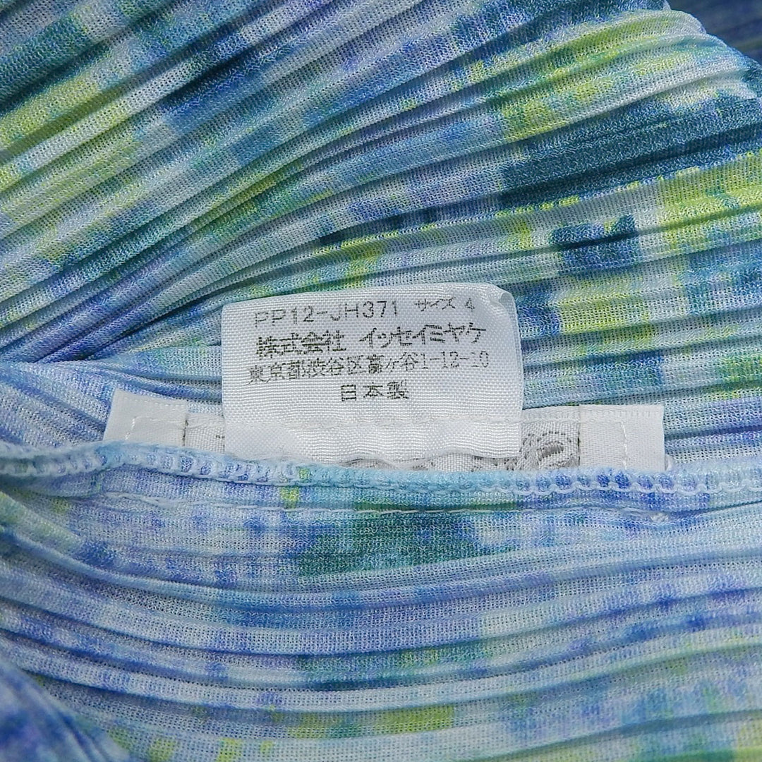 PLEATS PLEASE ワンピース ブルーグリーン ポリエステル レディース 4 PP12-JH371