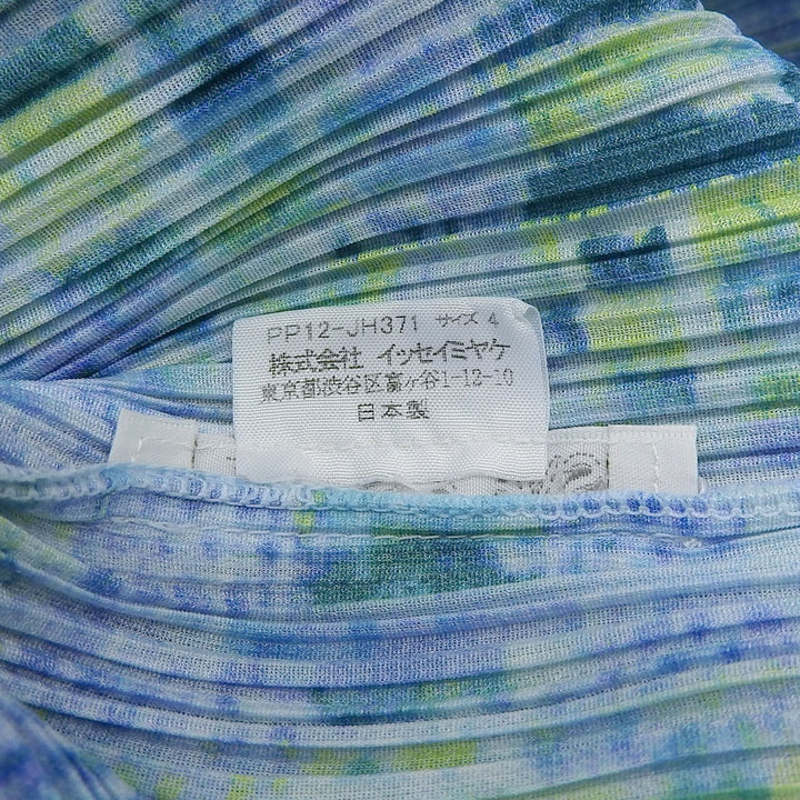 PLEATS PLEASE ワンピース ブルーグリーン ポリエステル レディース 4 PP12-JH371