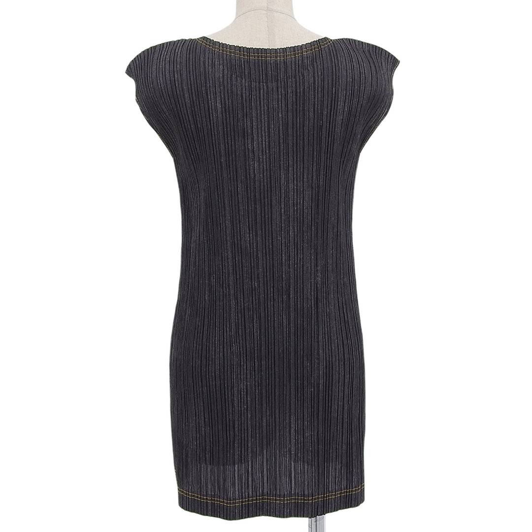 Excellent PLEATS PLEASE Tunic Black series polyester Women 3 PP81-JK421