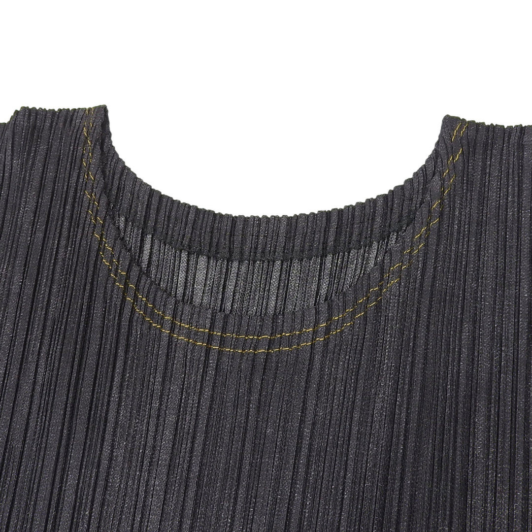 Excellent PLEATS PLEASE Tunic Black series polyester Women 3 PP81-JK421