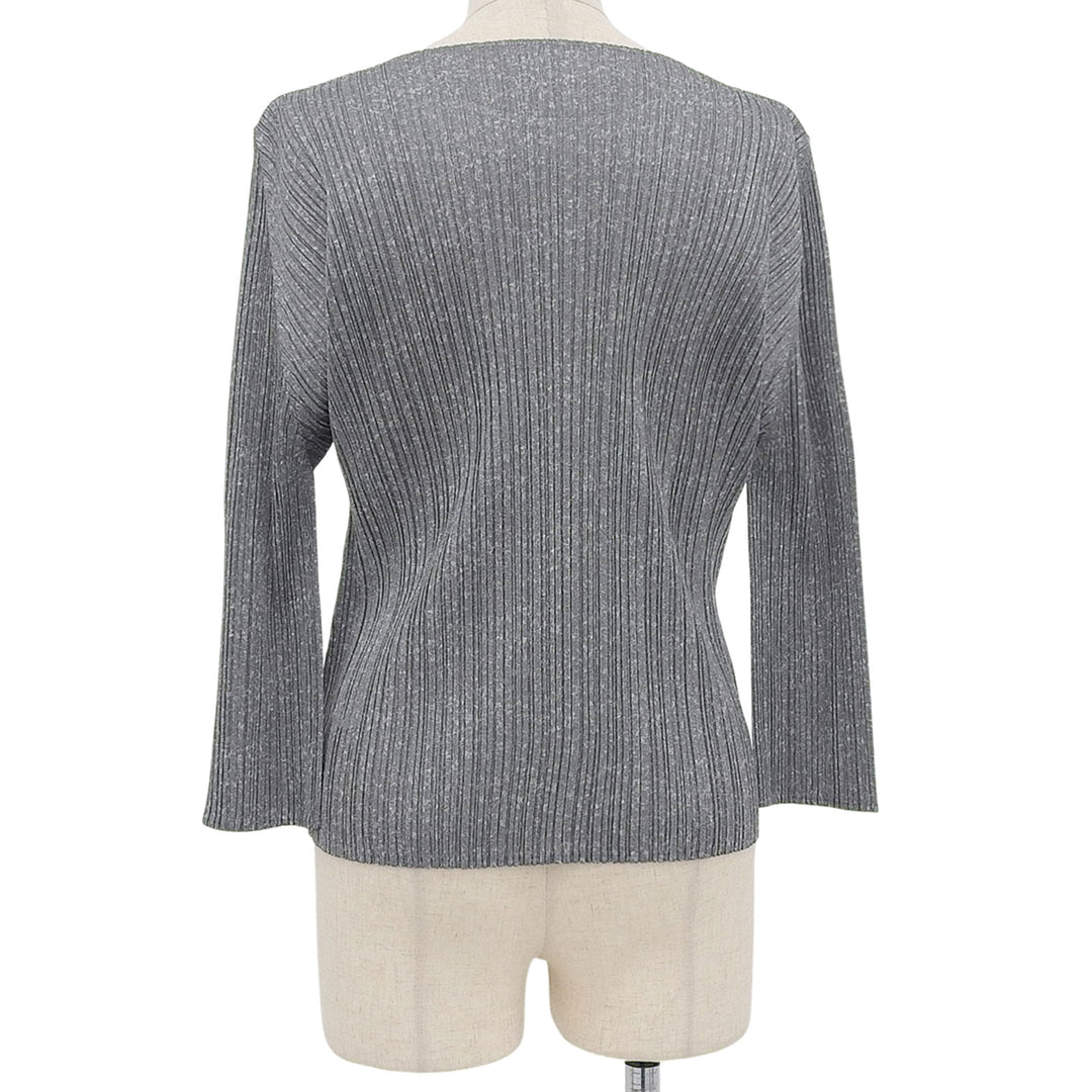 Excellent PLEATS PLEASE tops gray polyester Women 3 PP01-JK112