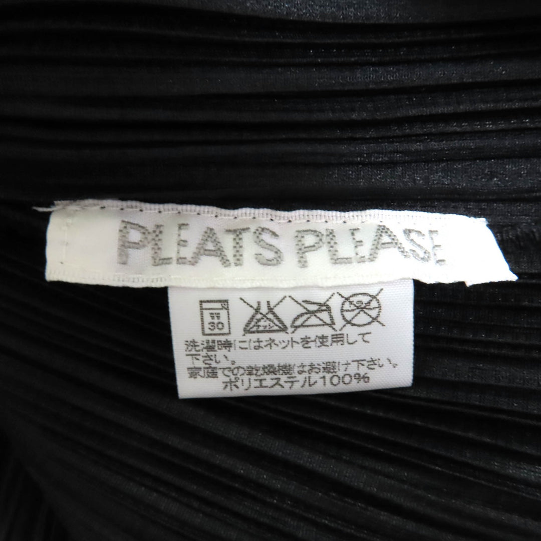 PLEATS PLEASE トップス ブラック ポリエステル レディース 3 PP33-JK692 素晴らしい