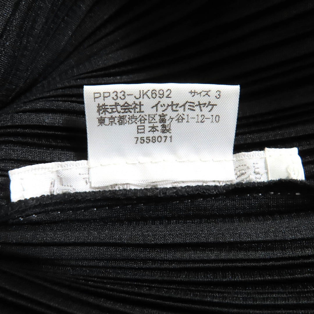 PLEATS PLEASE トップス ブラック ポリエステル レディース 3 PP33-JK692 素晴らしい
