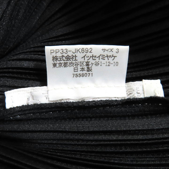 PLEATS PLEASE トップス ブラック ポリエステル レディース 3 PP33-JK692 素晴らしい