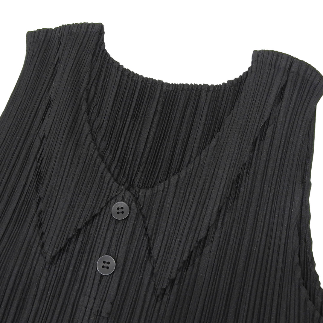 Excellent PLEATS PLEASE one piece black polyester Women 3 PP93-JK208