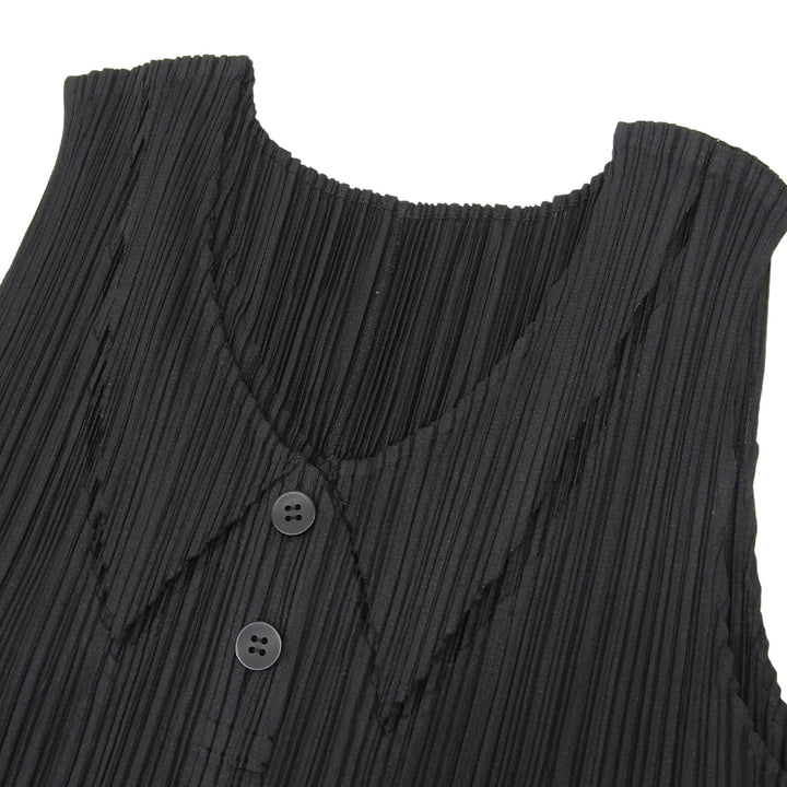 Excellent PLEATS PLEASE one piece black polyester Women 3 PP93-JK208