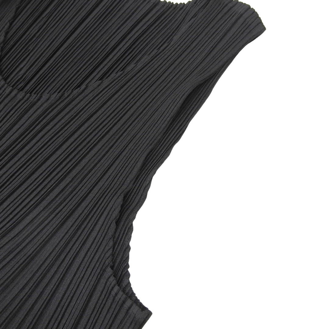 PLEATS PLEASE トップス ブラック ポリエステル レディース 4 PP05-JK001