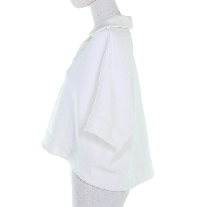 素晴らしい JIL SANDER プルオーバー ホワイト レーヨン レディース 34 J02GL0108