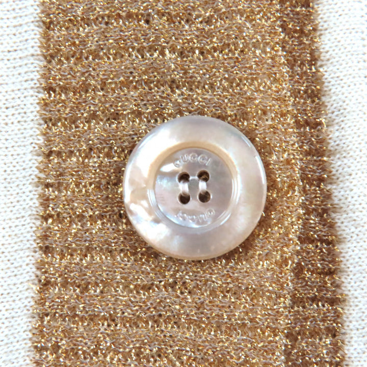 Excellent GUCCI suit Beige gold wool Women 605910/605923