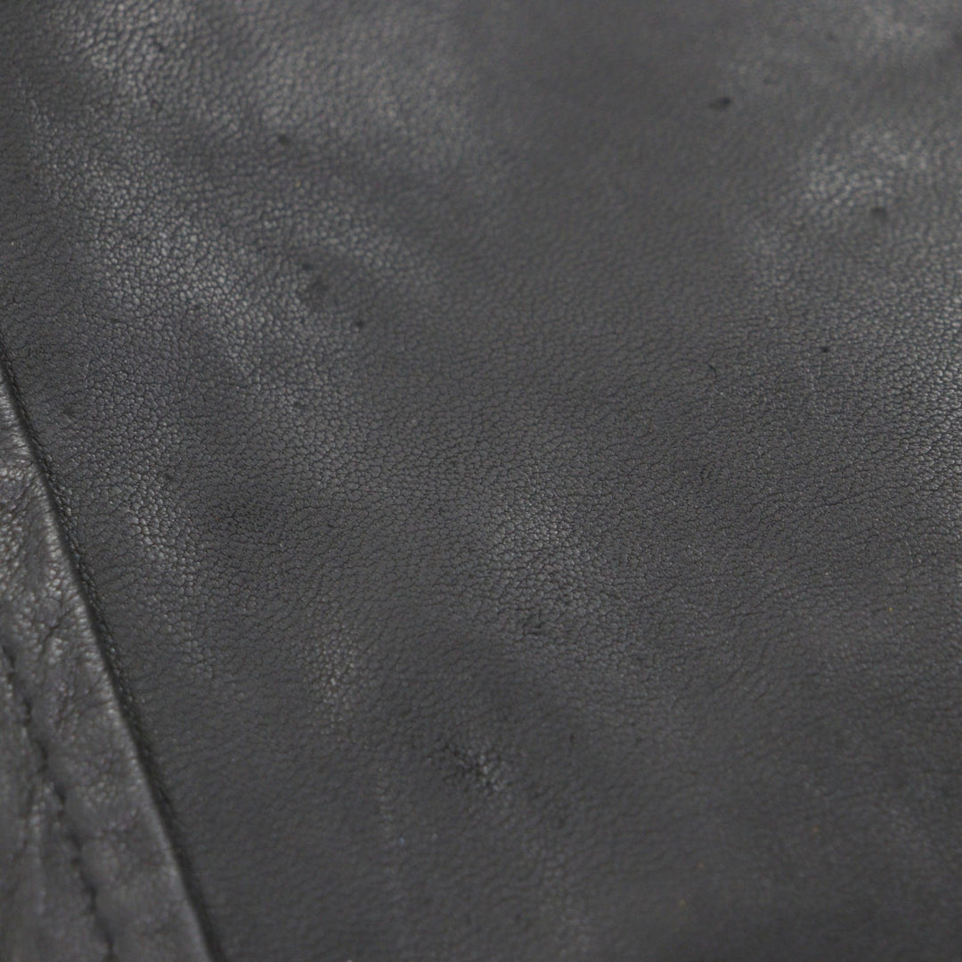 Discounted Very Good HUNTING WORLD Leather jacket black Sheep leather mens 52