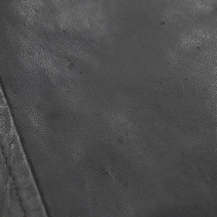Discounted Very Good HUNTING WORLD Leather jacket black Sheep leather mens 52