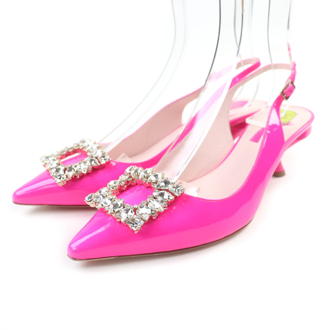 Pristine ROGER VIVIER pumps Virgul Patent Leather pink Patent leather Women 38
