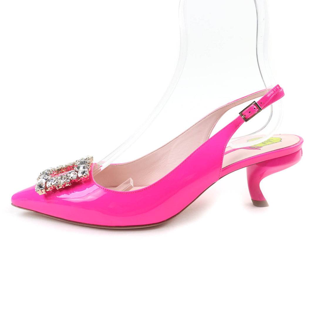 Pristine ROGER VIVIER pumps Virgul Patent Leather pink Patent leather Women 38