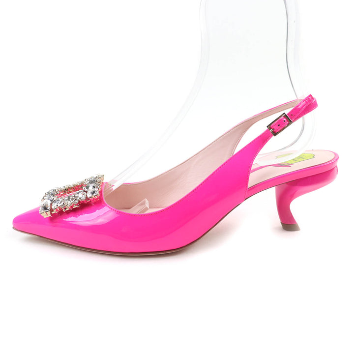 Pristine ROGER VIVIER pumps Virgul Patent Leather pink Patent leather Women 38