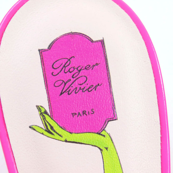 Pristine ROGER VIVIER pumps Virgul Patent Leather pink Patent leather Women 38