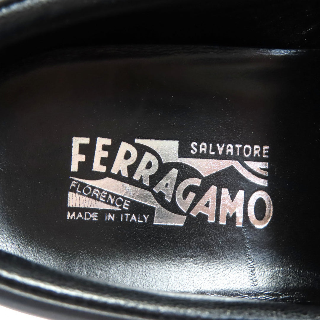 Excellent Salvatore Ferragamo Slip-on PACAU ROCK black velvet Women 8 RY5822