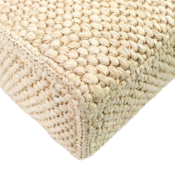 Great LOEWE Tote Bag Standard A4 Logo 2-way Shoulder bag Raffia A563R18X02