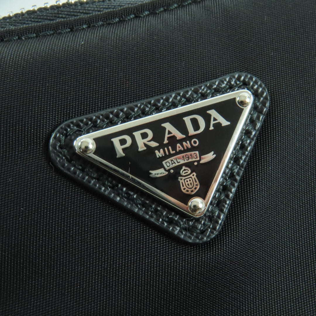 Pristine PRADA Shoulder Bag Re-Edition Triangle Logo 2-Way with Pouch 1BH204