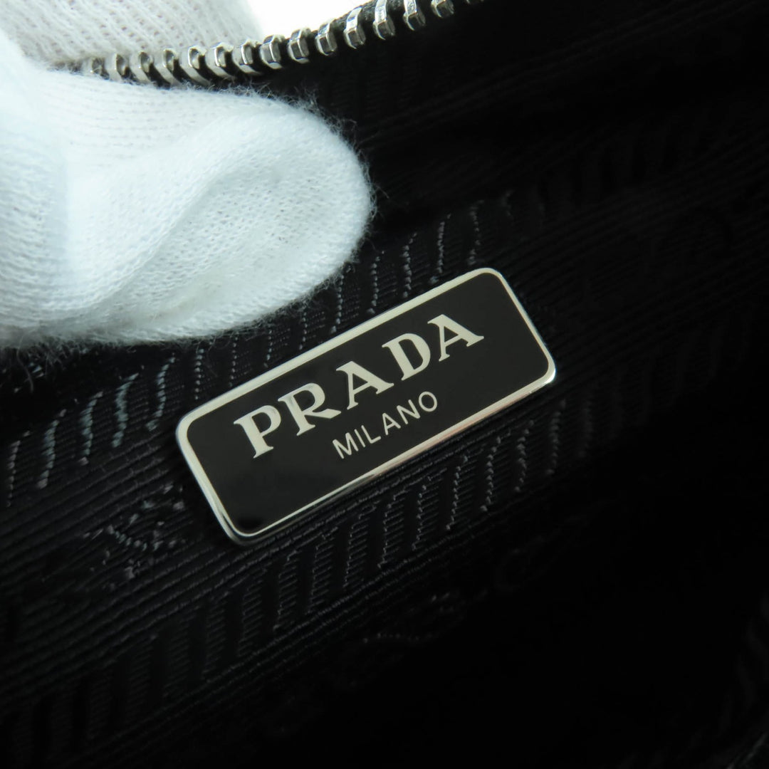 Pristine PRADA Shoulder Bag Re-Edition Triangle Logo 2-Way with Pouch 1BH204