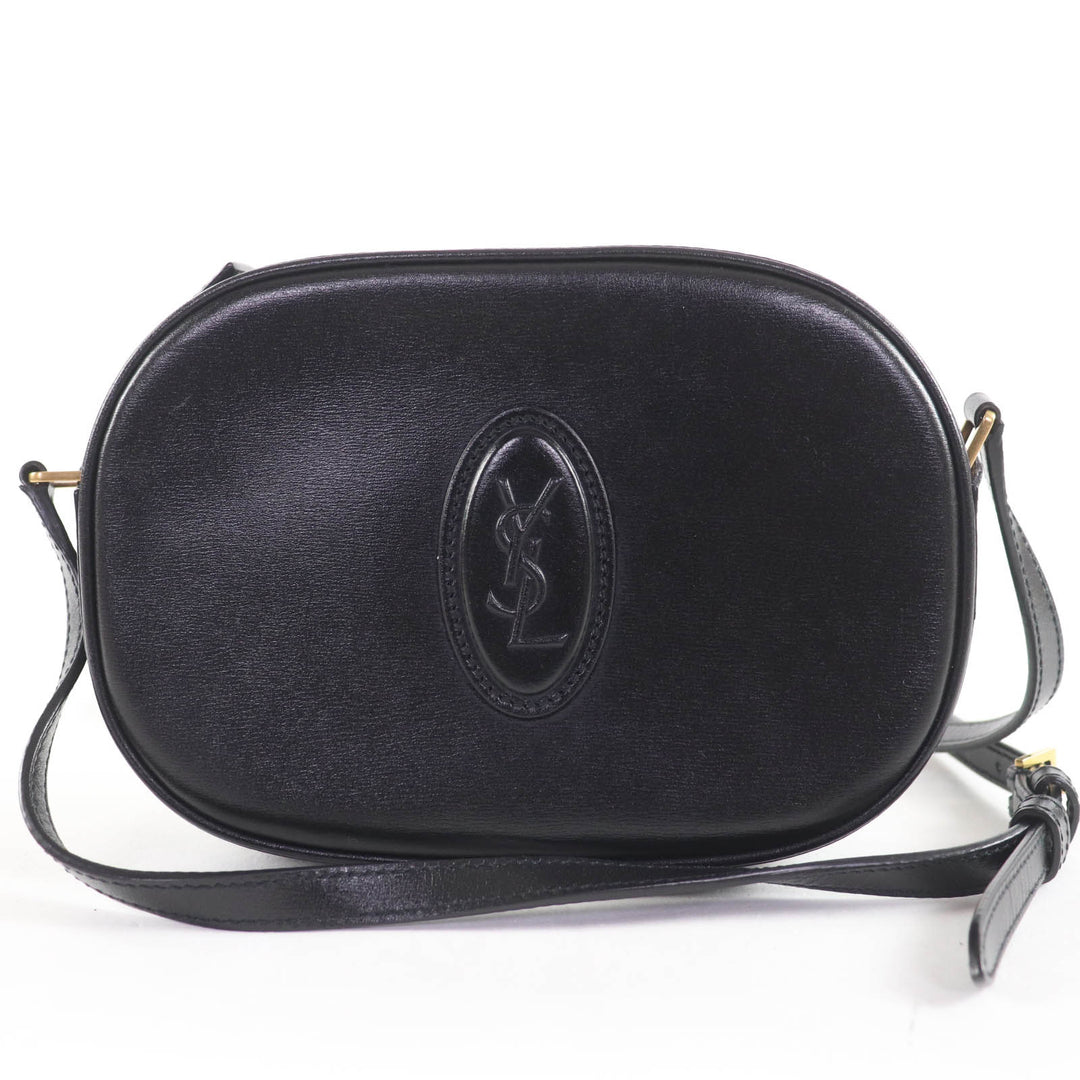 素晴らしい SAINT LAURENT PARIS ショルダーバッグ YSLロゴ カメラバッグ レザー 582673