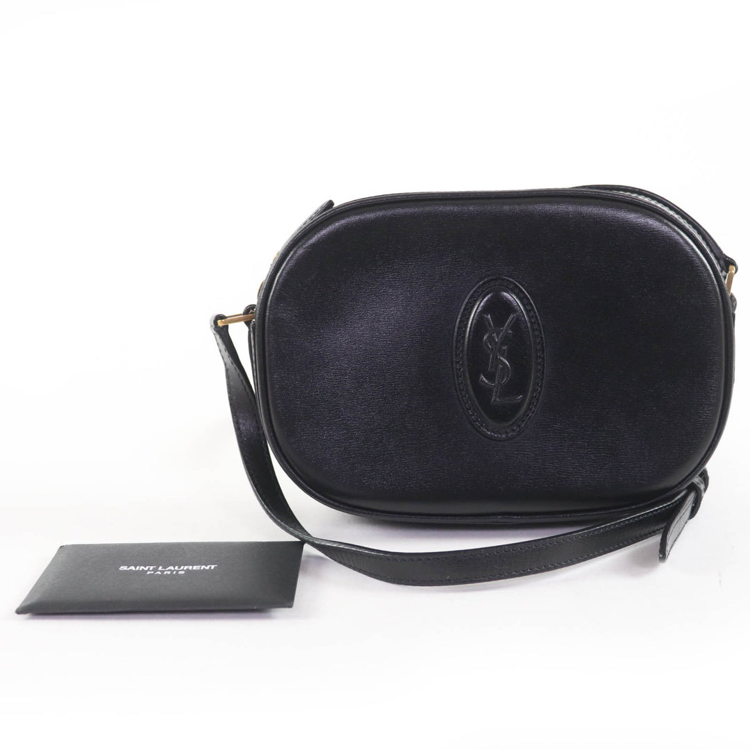 素晴らしい SAINT LAURENT PARIS ショルダーバッグ YSLロゴ カメラバッグ レザー 582673