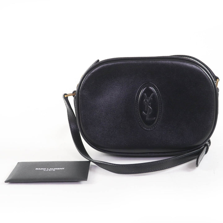 素晴らしい SAINT LAURENT PARIS ショルダーバッグ YSLロゴ カメラバッグ レザー 582673